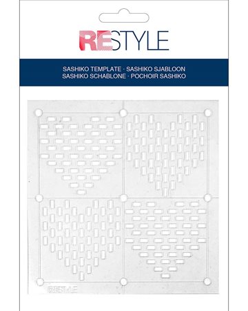 ReStyle Sashiko template Heart